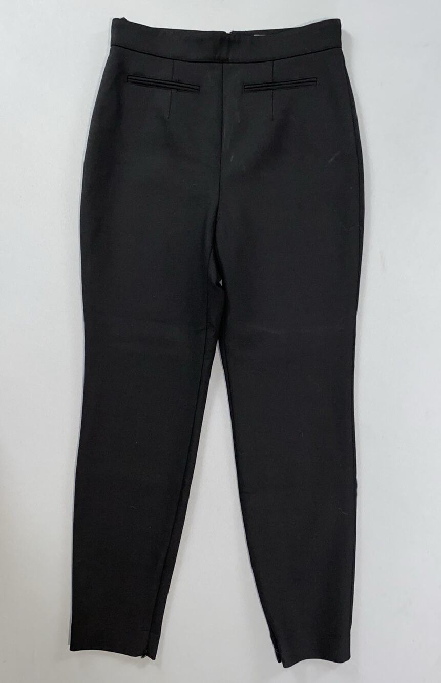 Alexander Mcqueen Italy Rear Zip Tapered Stretch Wool Zip Cuff Trouser Pants. 40